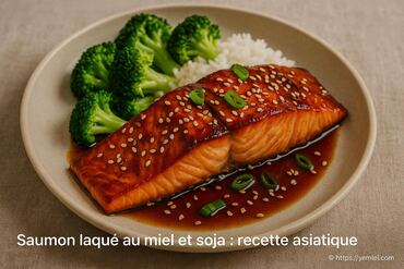 Saumon laqué au miel et soja : recette asiatique facile et savoureuse
