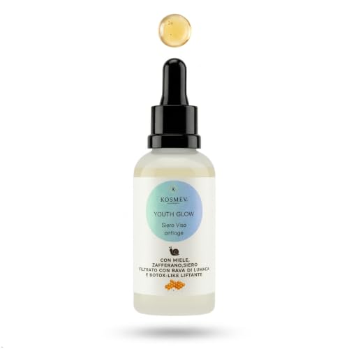 Sérum anti-âge pour le visage Youth Glow avec miel, safran e
