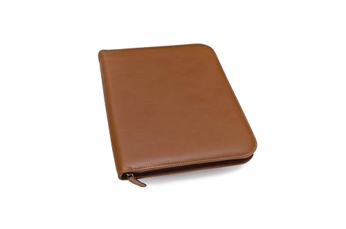 Porte Documents A4 en Cuir Pleine Fleur 100% Véritable - Con