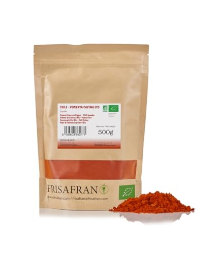 FRISAFRAN | Piment de Cayenne en Poudre Bio 500g | piments s