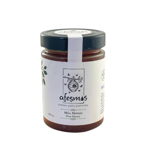Afesmos Miel de Pin Grec | Miel de Forêt Naturel | 450g