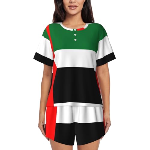 ZQYTGFDC Drapeau des Émirats arabes unis Ensembles de pyjama