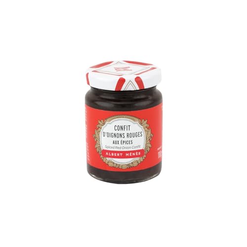 ALBERT MENES Confit dOignons Rouges aux Epices, pot de 110 g