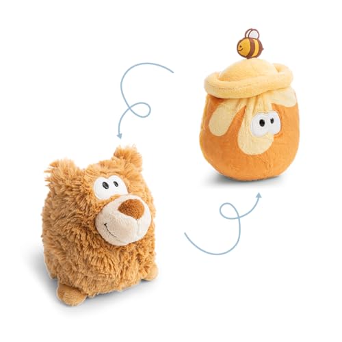 NICI Peluche Ours réversible 15 cm 2 en 1 - Marron - Doux NI