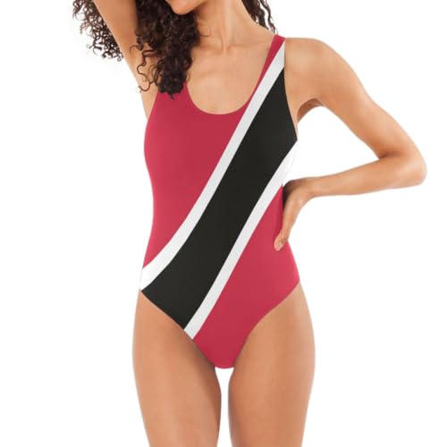 BCFHRGT Maillot de bain pour femme Motif drapeau de Trinité-