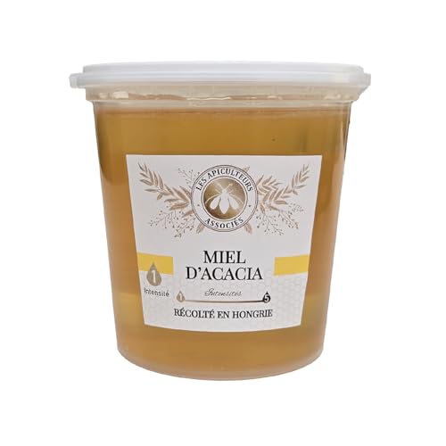 Miel dAcacia Liquide de Hongrie, 1 kg - Doux, Transparent et