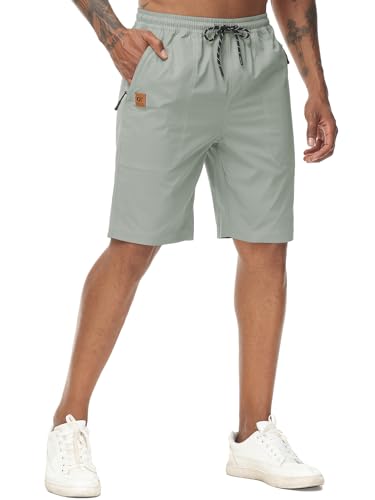 YuKaiChen Short chino dété stretch pour homme avec poches zi
