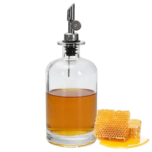 Hynorian Distributeur de miel en verre - 450 ml - Distribute