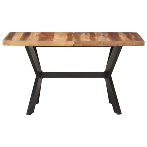 Table à manger 140x70x75 cm Bois dacacia massif et bois dhév