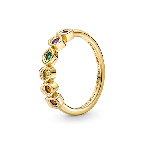 Pandora Bague Pandora Marvel en métal plaqué or 14 carats av