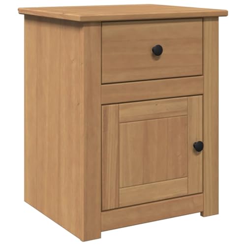 Mhdvray Table de Chevet en Bois Massif de Pin, Table de Nuit