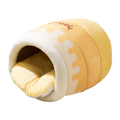 QLECXZI Adorable Panier pour Chat en Forme de Pot de Miel, U