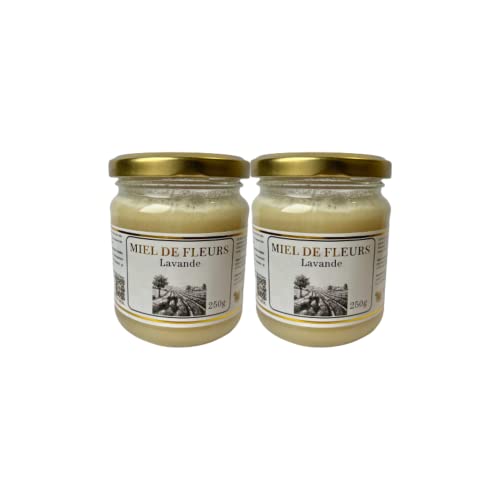 Lot de 2 Pots de Miel de Lavande de Haute Qualité Direct Pro