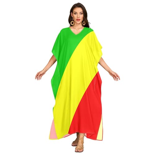 Robe de plage à manches courtes drapée lisse taille moyenne