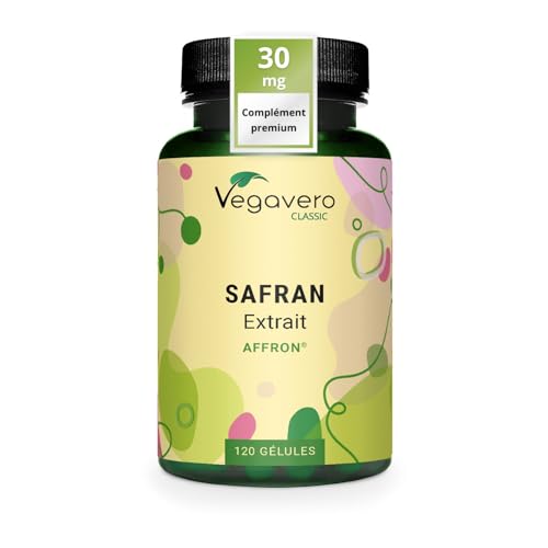 Safran 30 mg | Extrait de Qualité : Affron® | 120 Gélules |