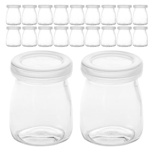 OFFSCH 20 Pièces Lot de Pots Verre Hermétiques avec Couvercl
