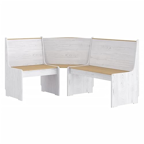 ZIRLANLV Banc dangle en Bois de Pin Massif avec Dossier, Ban