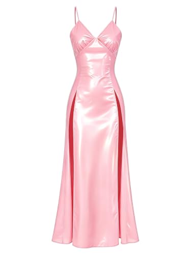 Femme Clubbing Longue Robe De Soirée Party Maxi Slip Chemise