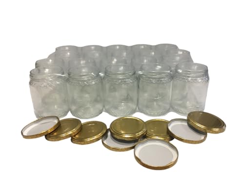 APICOLTURA.COM Pot en verre pour 500 g de miel, avec bouchon
