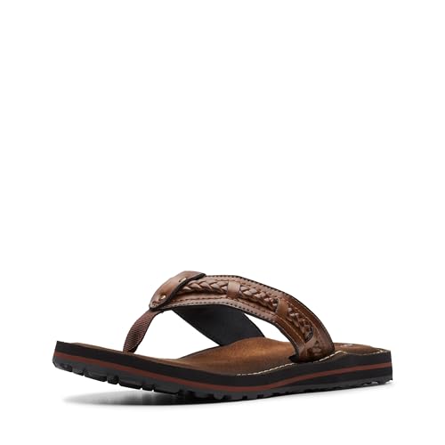 Clarks Femme Fenner Nerice Tongs, Miel, 39 EU