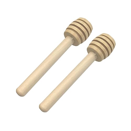 IMIKEYA 50 Pièces Pot en Bois louche Mini à Miel bâtonnets d