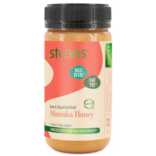 Steens Miel de Manuka - MGO 515+ - 100% certifié Miel Manuka