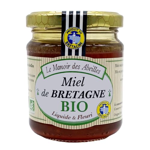 Miel de Bretagne Bio Liquide et Fleuri 250 g, Origine France