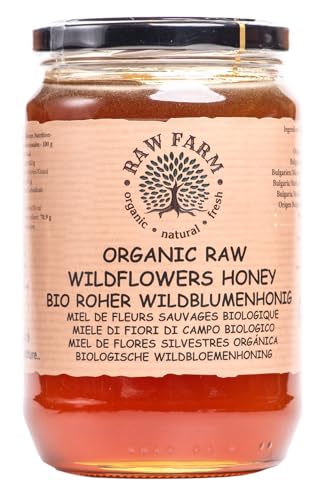 Raw Farm - Miel bio cru de fleurs sauvages 900 g - Directeme