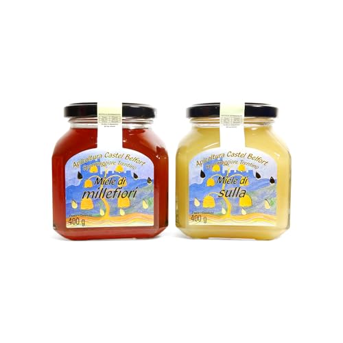 Apicoltura Castel Belfort - lot de 2 x 400 g Miel de Millefi