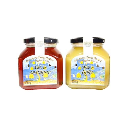 Apicoltura Castel Belfort - Lot de 2x400 g Miel de Châtaigni
