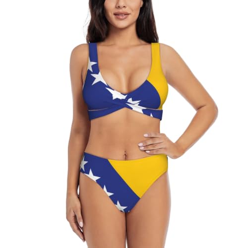 Maillot de bain deux pièces push-up avec coussinets amovible