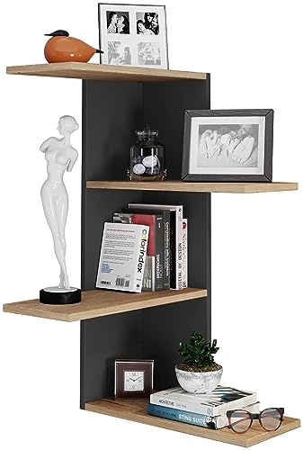 VCM Étagère Murale en Bois Étagère Suspendue Étagère dangle 