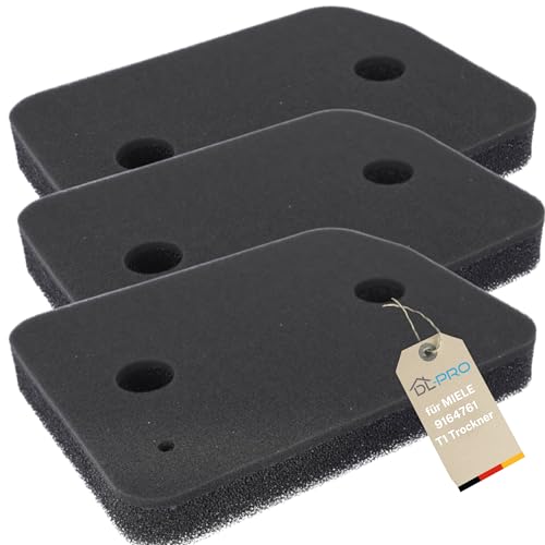 DL-pro Lot de 3 filtres pour sèche-linge Miele T1 9164761 I