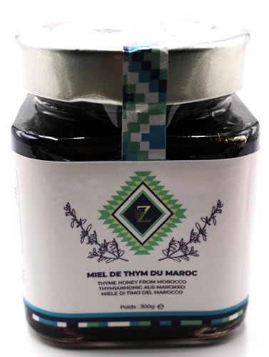 Miel Cru de thym du Maroc Vraie Premium -300g 100% Pur - Rec