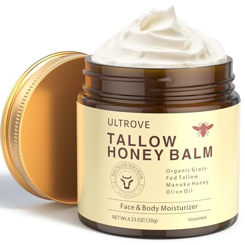 Beef Tallow for Skin Ultrove Baume Hydratant au Suif de Bœuf
