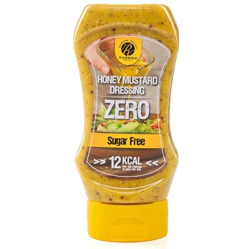 Rabeko Zero Sauce - moutarde au miel, 1 x 350ml sans sucre e