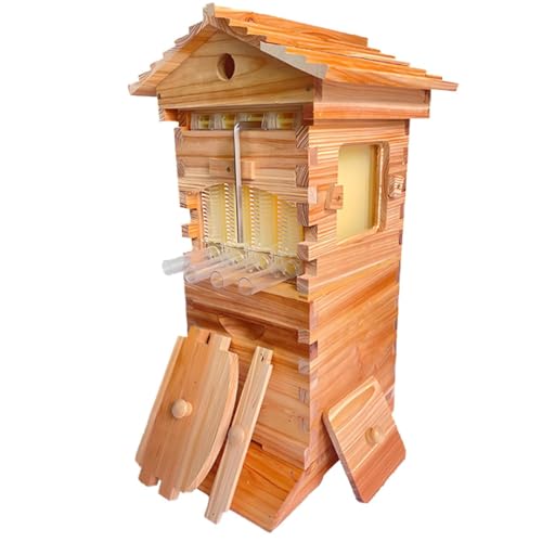 Ruche automatique - Ruche en bois à écoulement autonome, ave