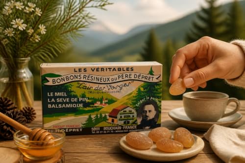 Bonbons au miel, lair des vosges, Fabrication Francaise, rec