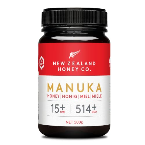 Miel de Manuka MGO 514+ UMF 15+, testé en laboratoire, brut,
