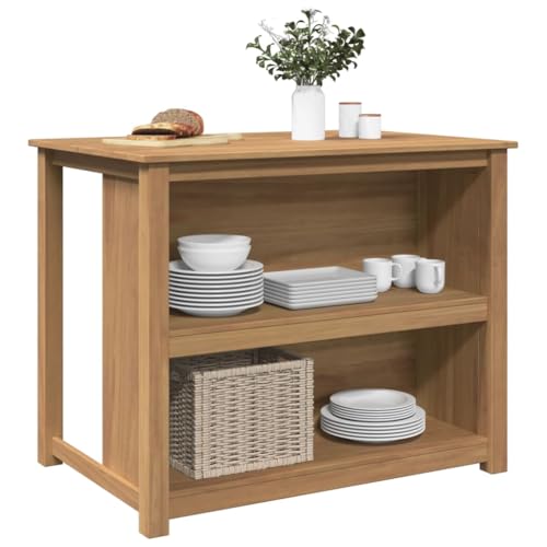 Générique Îlot de Cuisine Panama 112x77x90 cm Bois Massif de