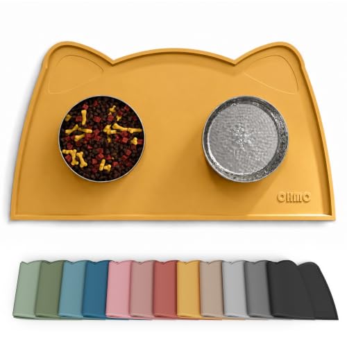OHMO Petit Tapis Gamelle Chien et Chat, (46 * 25cm, Miel), T