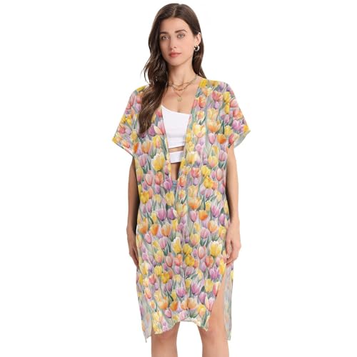 Maillot de bain long pour femme avec fleurs dAfghanistan - P