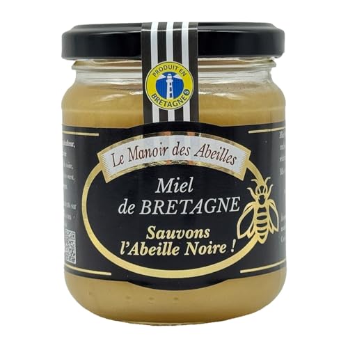 Miel de Bretagne Crémeux à lAbeille Noire - 250 g, 100% miel