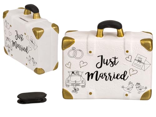 Palleon Just Married - Tirelire de mariage - En céramique - 