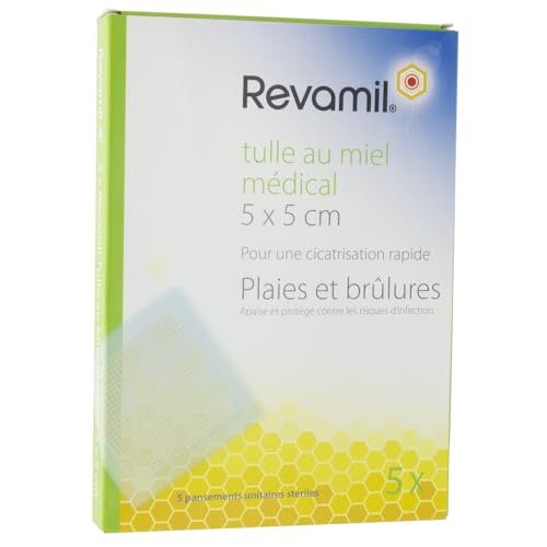 Revamil Tulle Au Miel Medical 5x5cm 5 tulles
