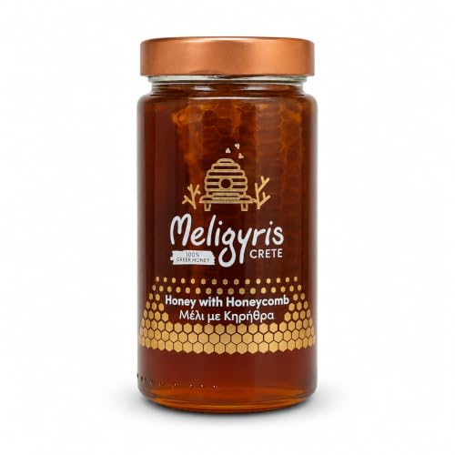 Meligyris Miel grec avec nid d'abeille Crète 450g