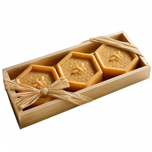 Eurotel Coffret de 3 Savons au Miel pour Visage et Corps, He
