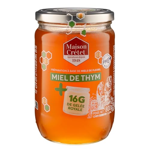Maison Crétet |Miel de thym et Gelée Royale | 16 g de gelée 
