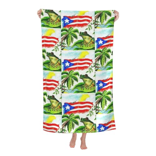 CHAbu Serviette de plage en microfibre légère à séchage rapi