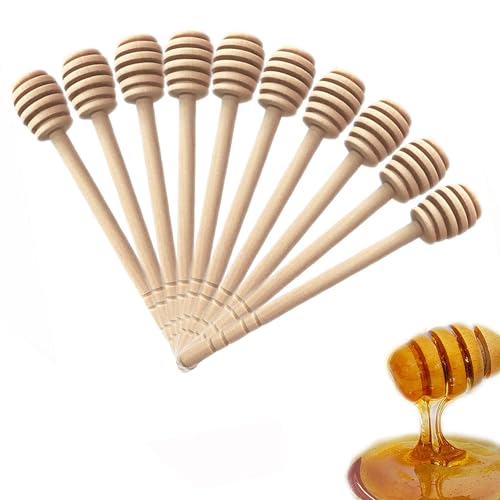 Cuillère à Miel Long en Bois Bio Honey Dipper Cuillère Bâton